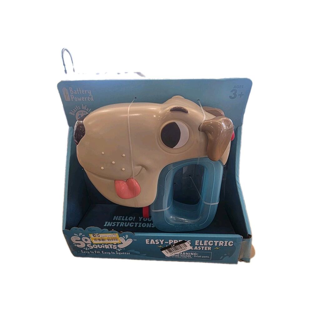 Chuckle & Roar Squirty Squirts Dog Electric Water Blaster NEW Box Wear